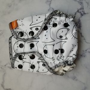 Newborn Happy Flute AIO cloth reusable diaper